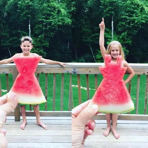 儿童吃瓜群众照片图片,小瓜娃儿欢乐吃瓜瞬间